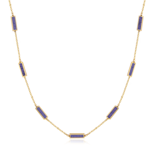 The Lovery Fine Jewelry Amethyst Bar Chain Necklace In Purple