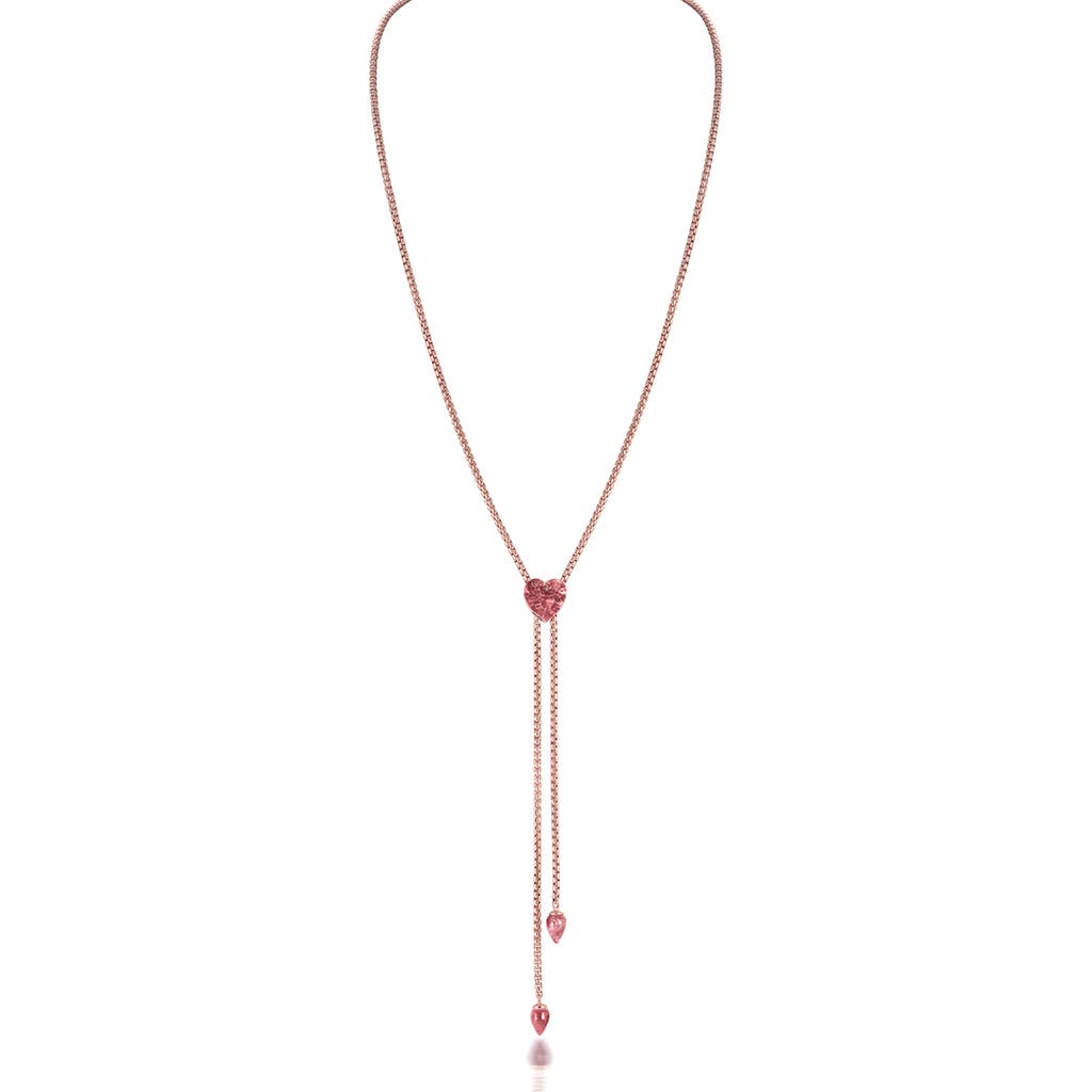 Luvmyjewelry Luv Me Lace Thulite Slide Y-necklace