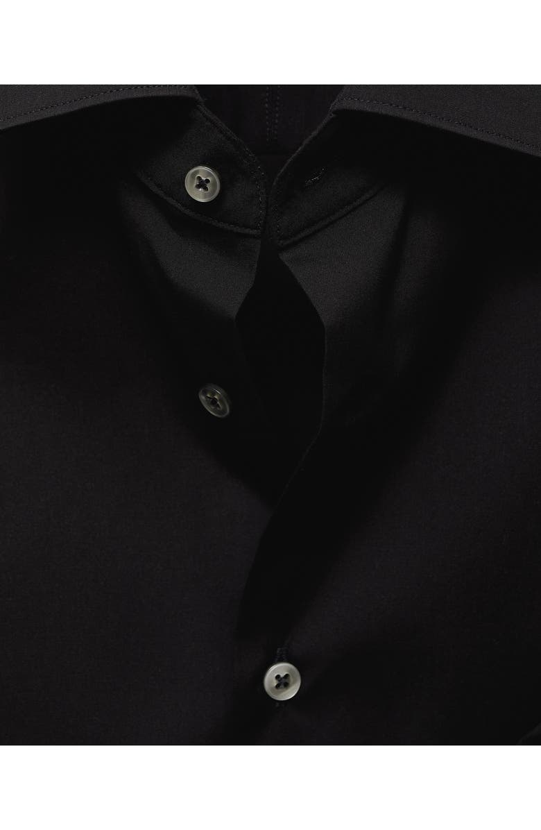 MANGO Regular Fit Cotton Oxford Cloth Button-Up Shirt, Alternate, color, Black