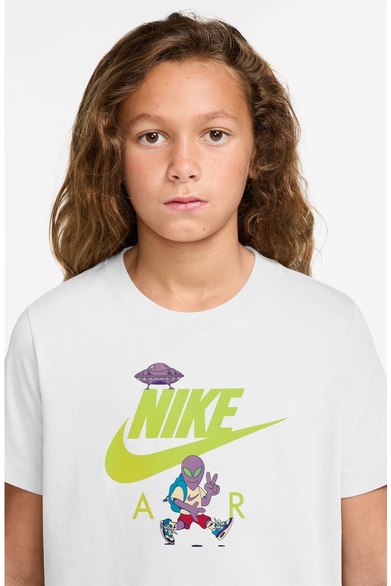 Kids' Alien Graphic T-Shirt, Alternate, color, WHITE