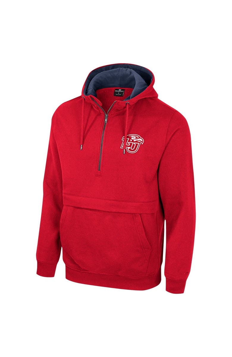 COLOSSEUM Men's Colosseum Navy Liberty Flames Team Half-Zip Pullover Hoodie, Alternate, color, 