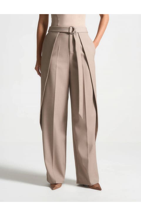 Foldover Trousers with D-Ring Belt