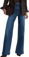 Reiss Jas High Waist Wide Leg Jeans