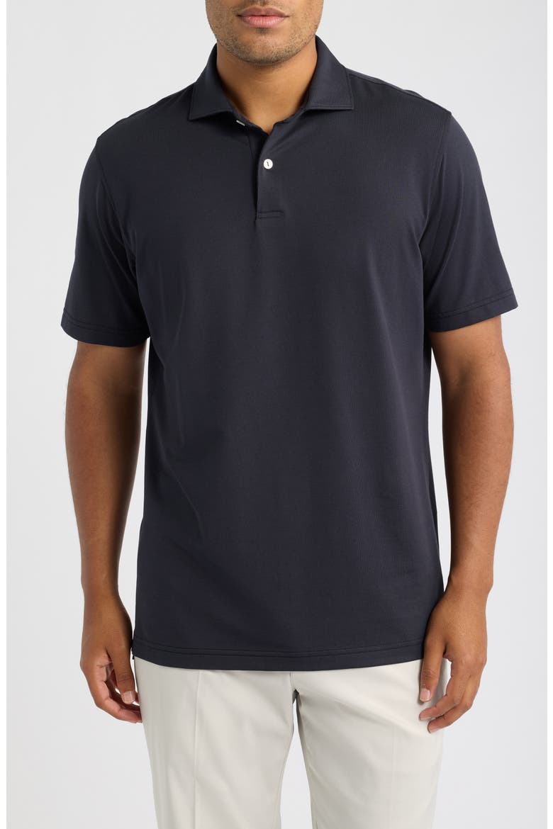Crown Crafted Albatross Performance Polo, Main, color, BLACK