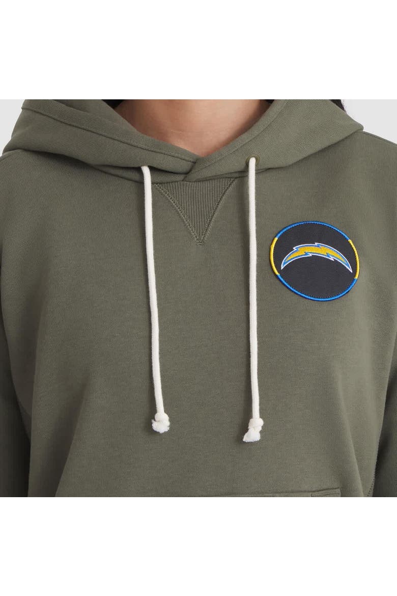 Women's Nike Olive Los Angeles Chargers 2025 Salute to Service Sideline Standard Issue Dri-FIT Hoodie, Alternate, color, Olive