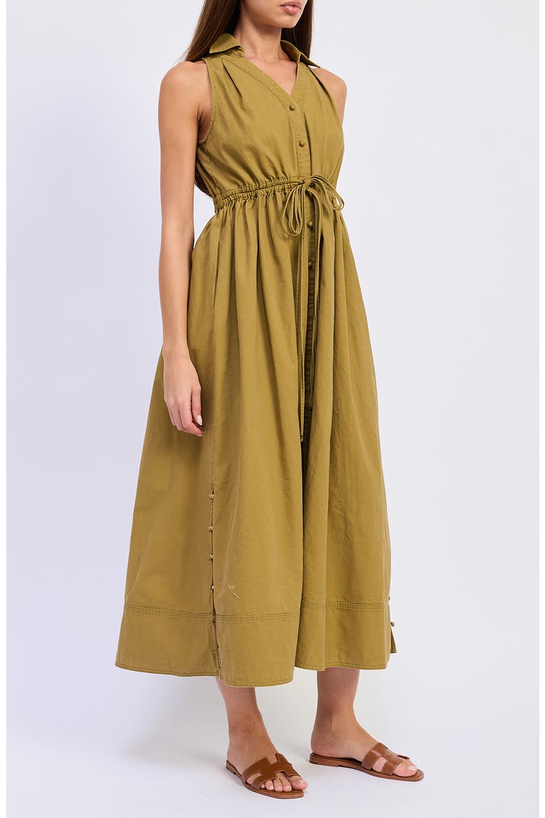 Elin Midi Dress, Alternate, color, OLIVE