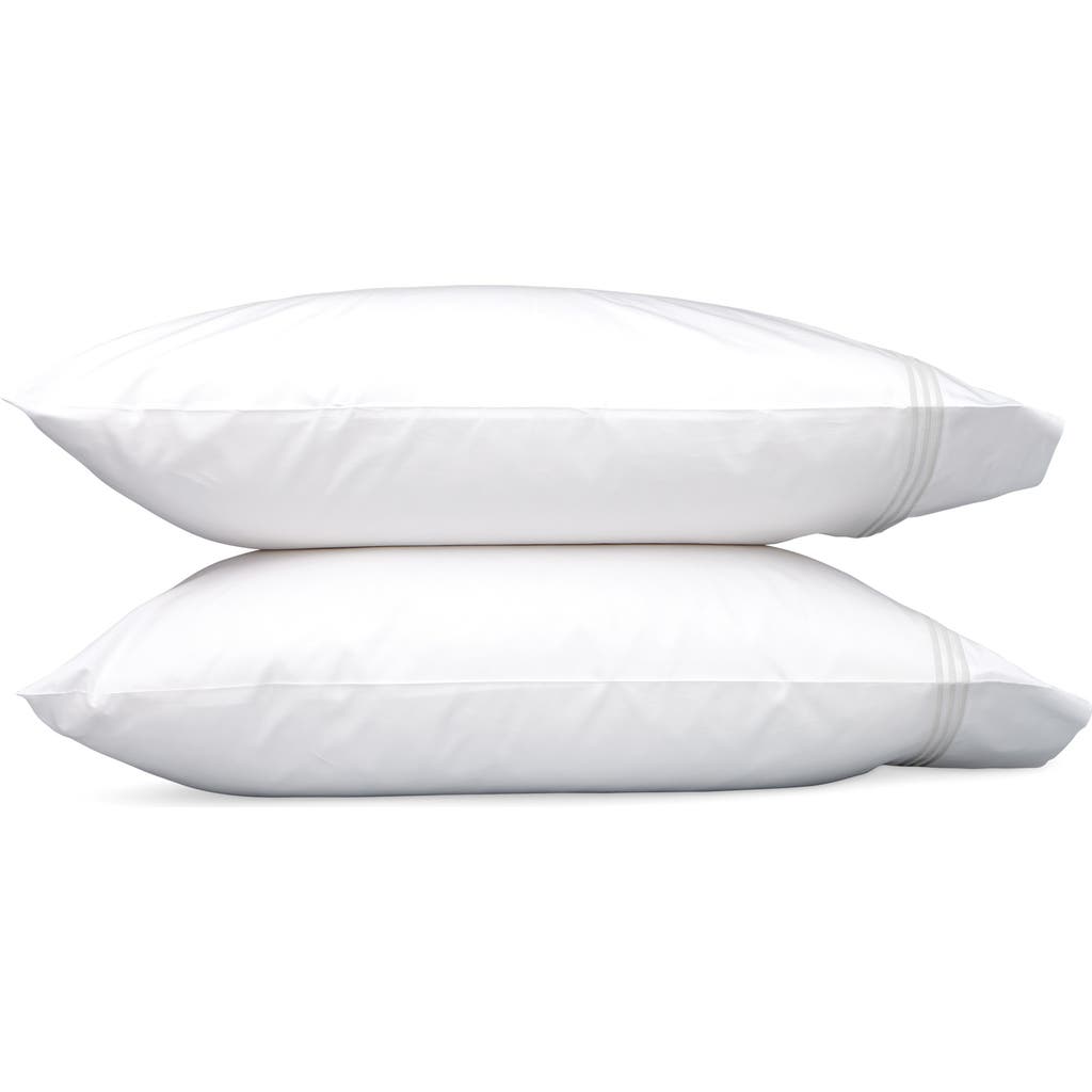 Matouk Bel Tempo Set Of 2 520 Thread Count Cotton Perccale Pillowcases