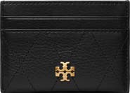 Tory Burch Charlie Quilted Leather Card Case