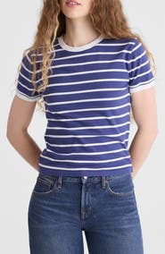 Madewell Allday Stripe Crewneck Baby Tee