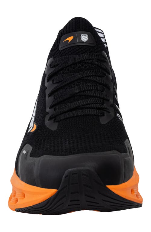 K-swiss X Mclaren Impulse Tubes Light Sneaker In Black/papaya