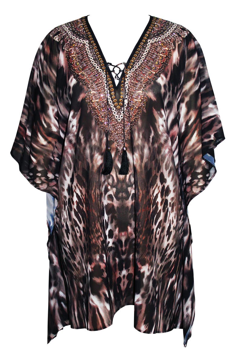 Miraclesuit<sup>®</sup> Tempest Embellished Cover-Up Caftan, Alternate, color, 