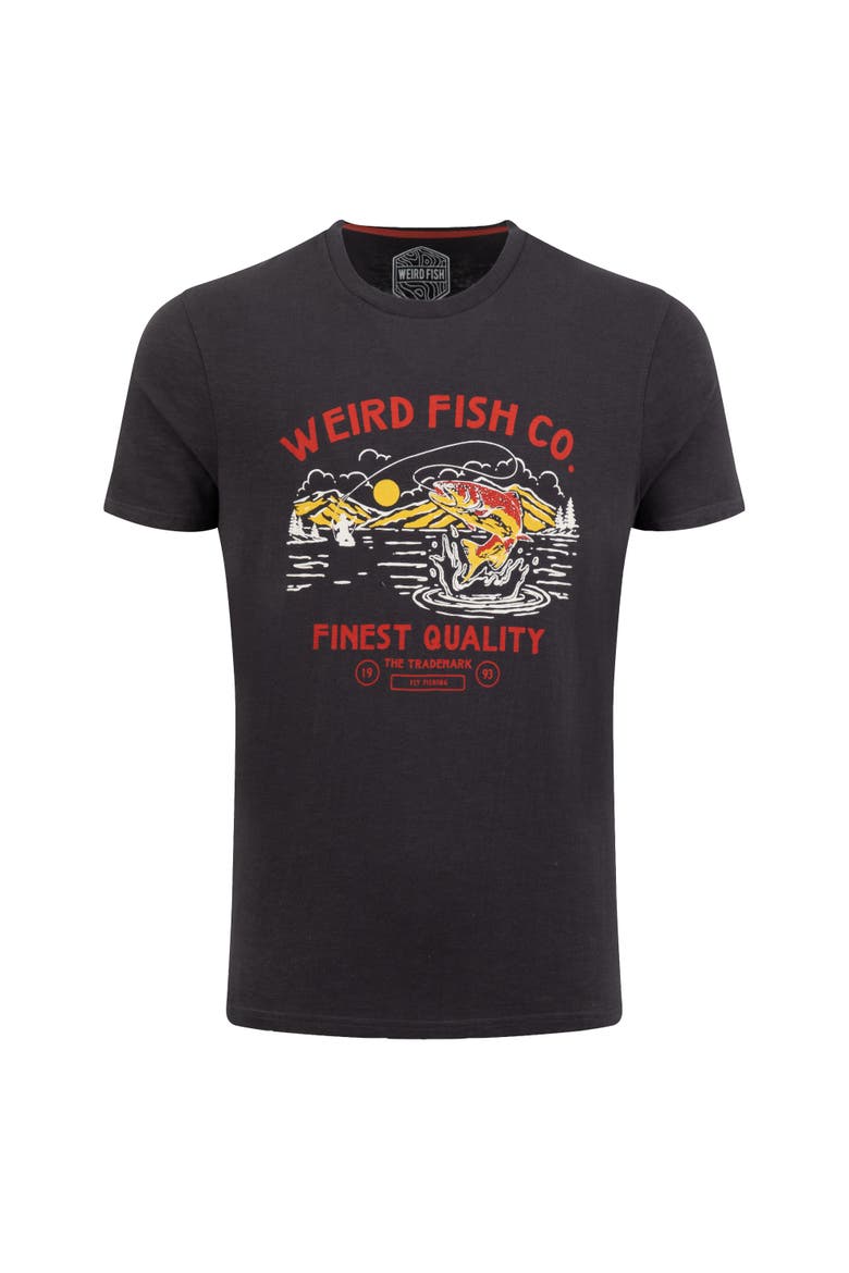 Fish Out Of Water Graphic T-Shirt, Alternate, color, Coal