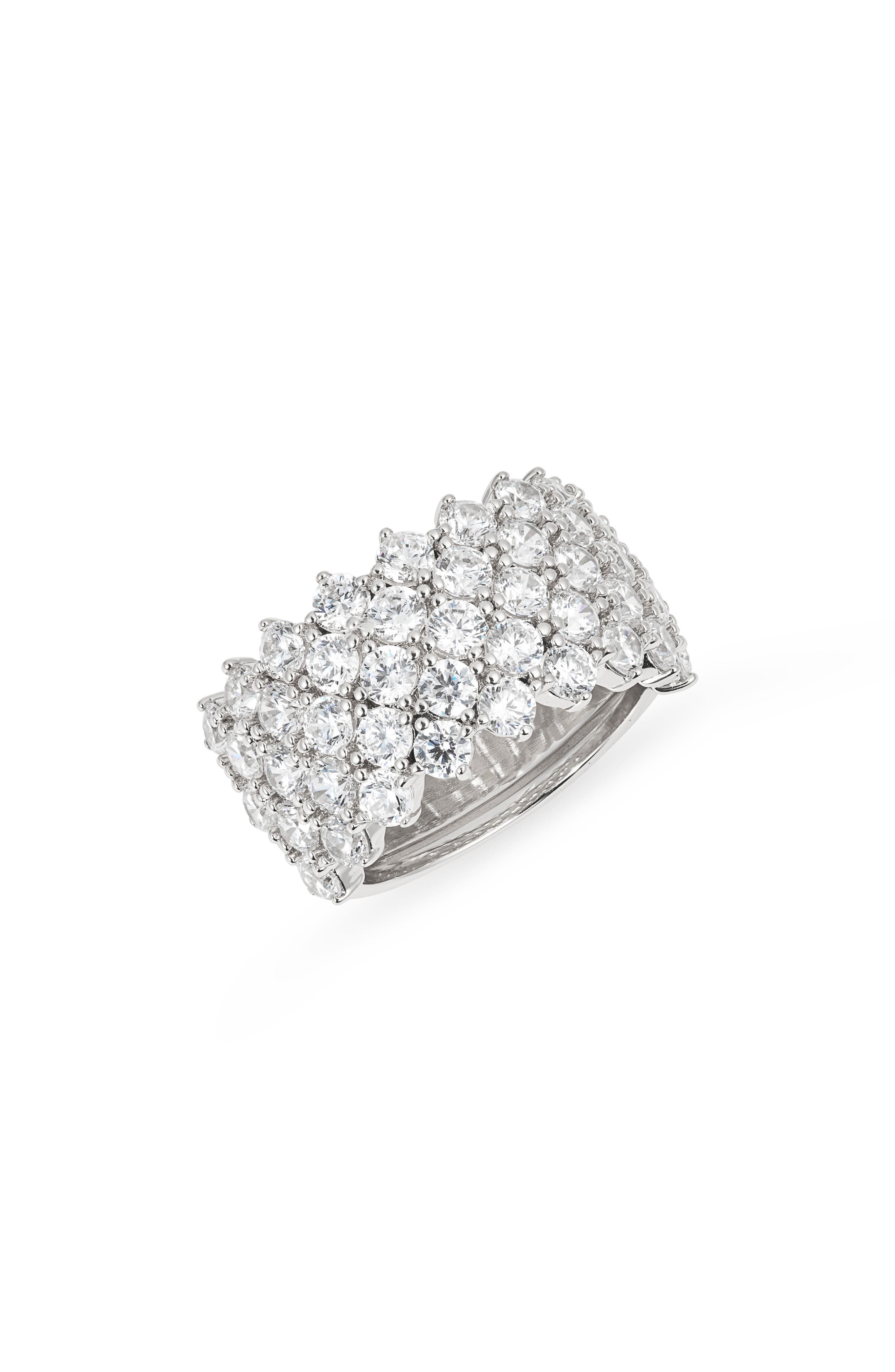 Nordstrom Cubic Zirconia Grid Ring