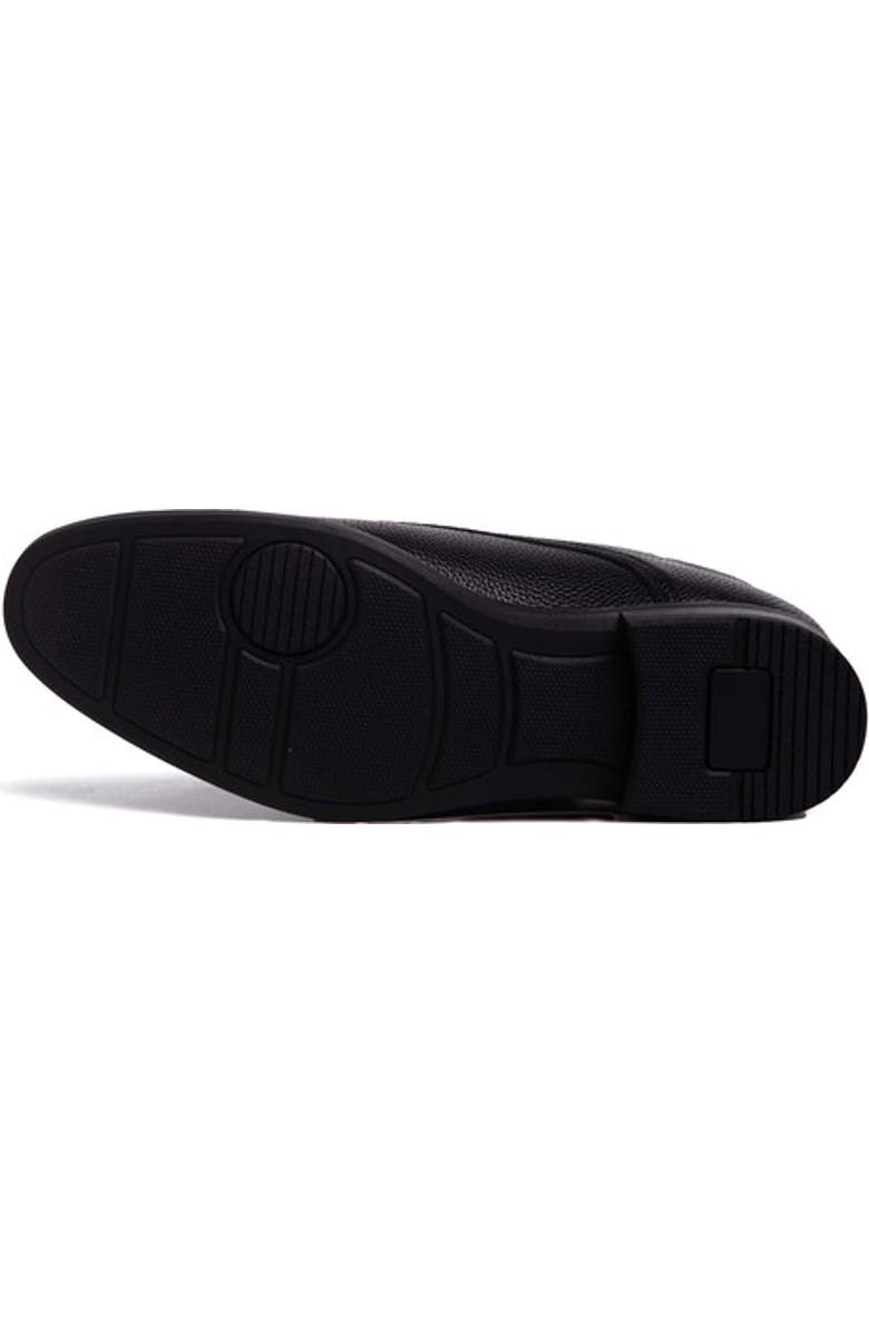 Marc Joseph New York State Street Hands Free Technology Leather Plain Toe Dress Oxford, Alternate, color, Black Grainy Leather