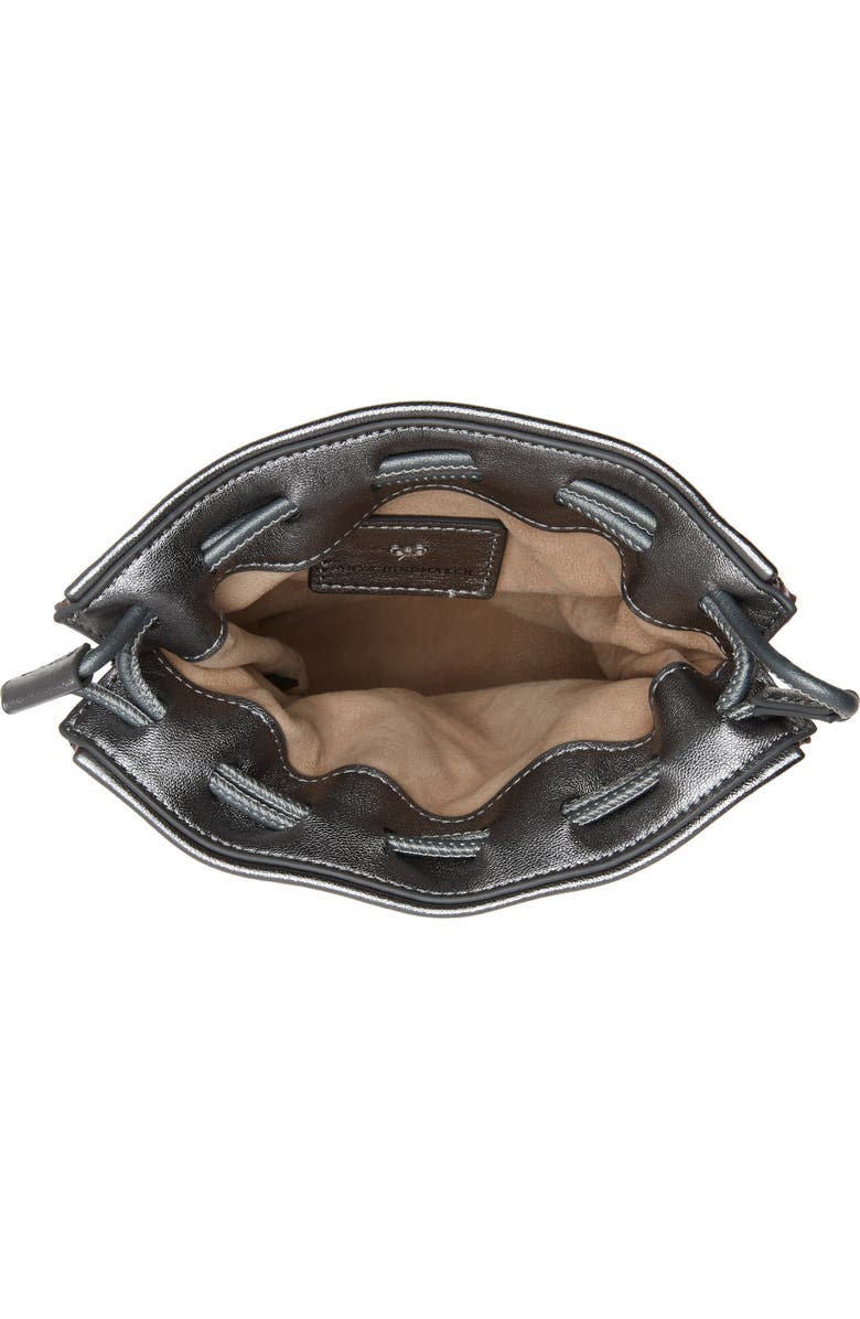 Anya Hindmarch Eyes Metal Mesh Drawstring Pouch, Alternate, color,