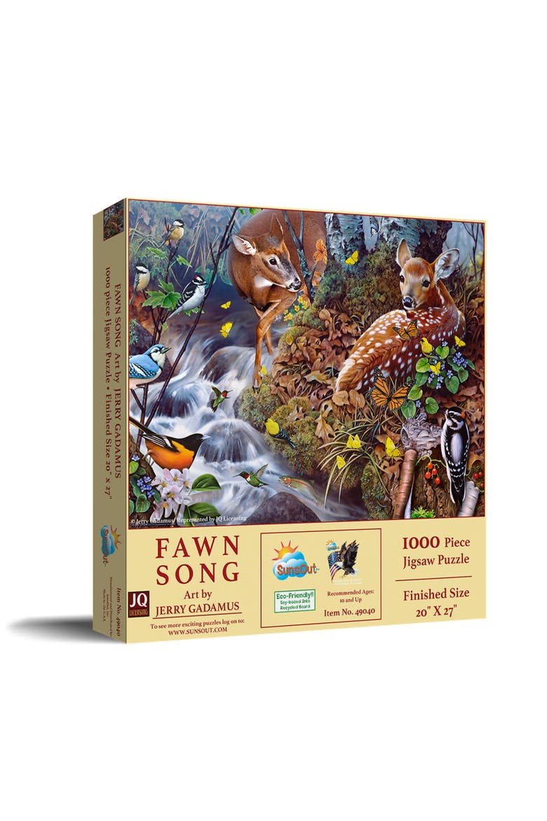 Fawn Song 1000 piece Jigsaw Puzzle for Adults, Main, color, Multicolor