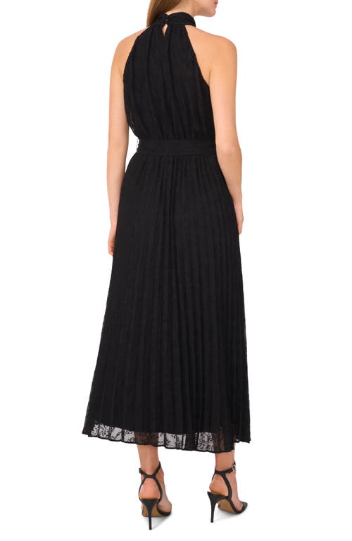 Halogen ® Pleated Tie Waist Maxi Dress In Black