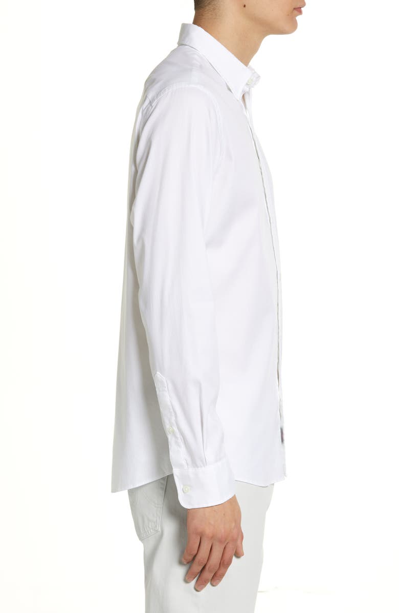 Faherty The Movement Button-Up Shirt, Alternate, color, Cloud White