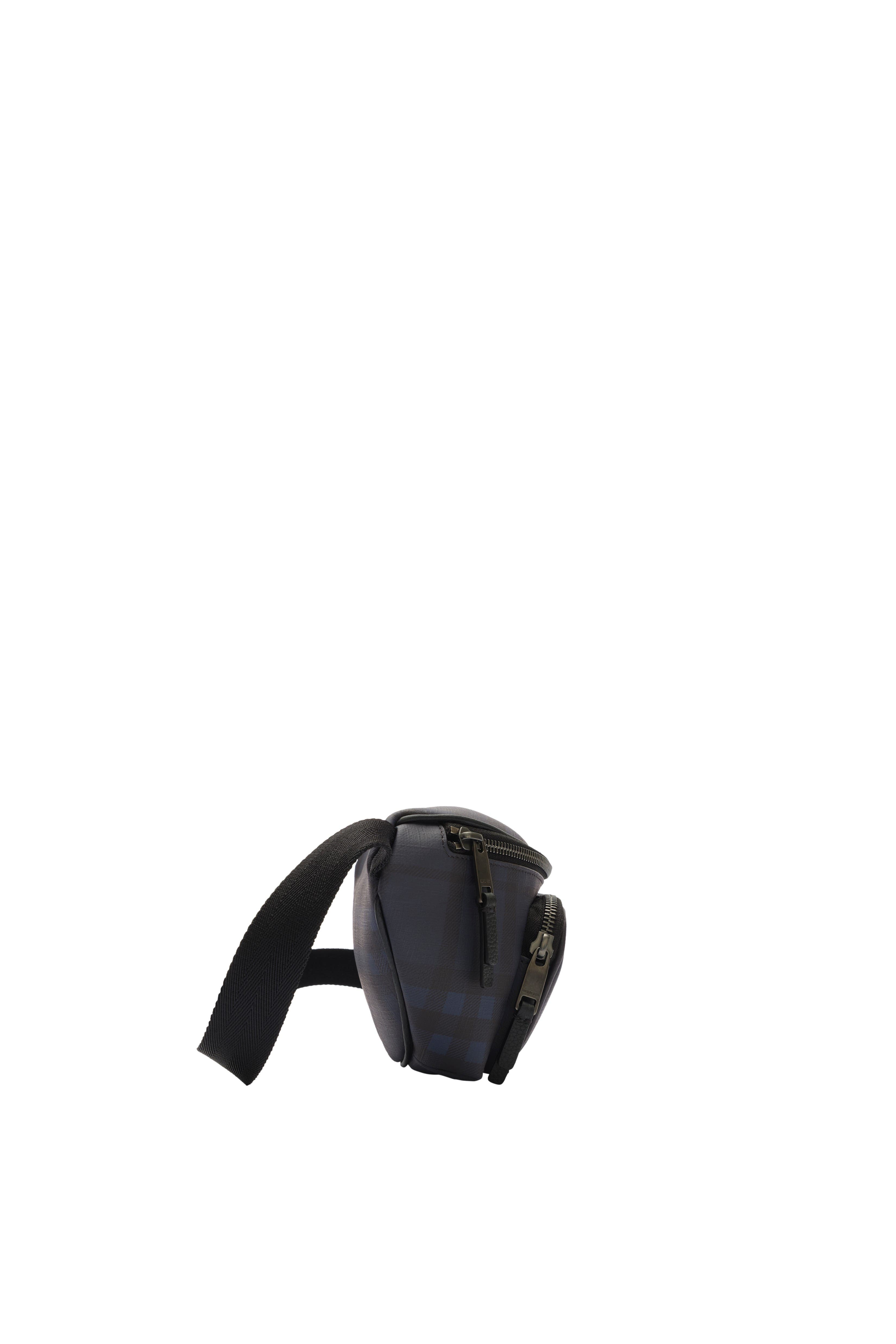 Burberry City Check Belt Bag, Alternate, color, Navy