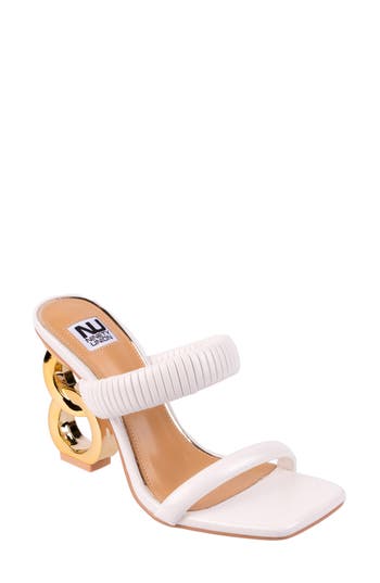Ninety Union Raddle Square Toe Sandal In White