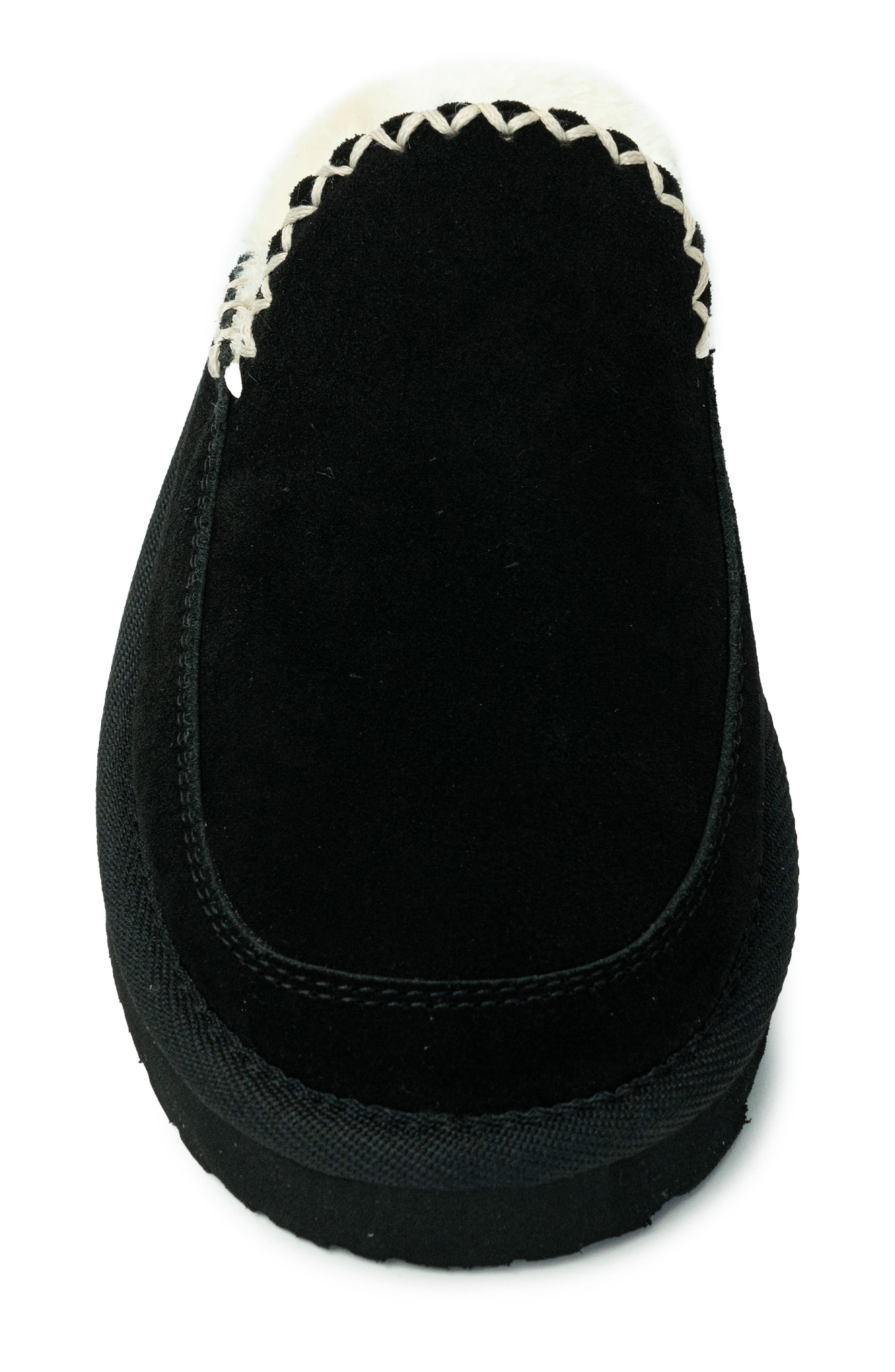 Minnetonka Café Faux Fur Scuff Slipper, Alternate, color, 