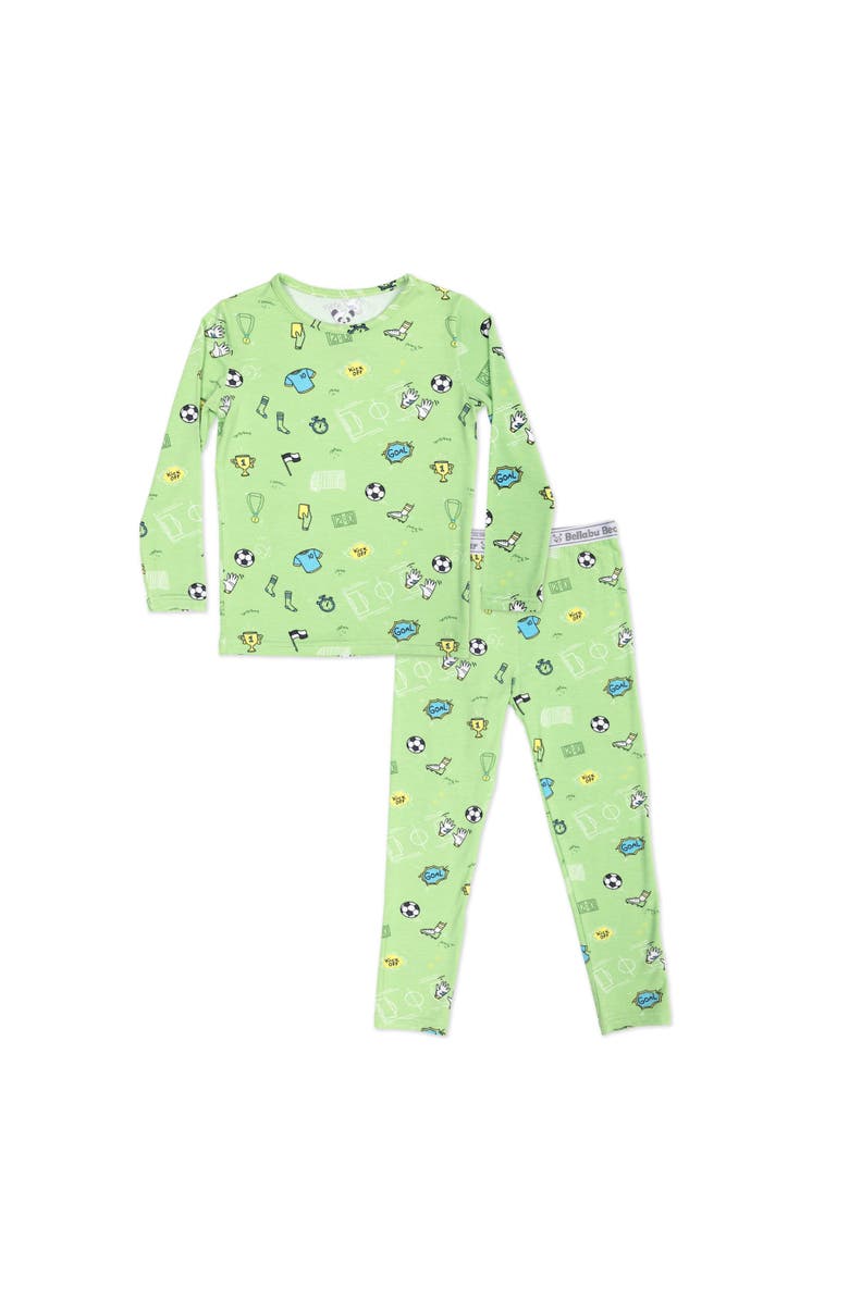 Bellabu Bear Kids' Soccer Set of 2 Piece Pajamas, Main, color, Soccer