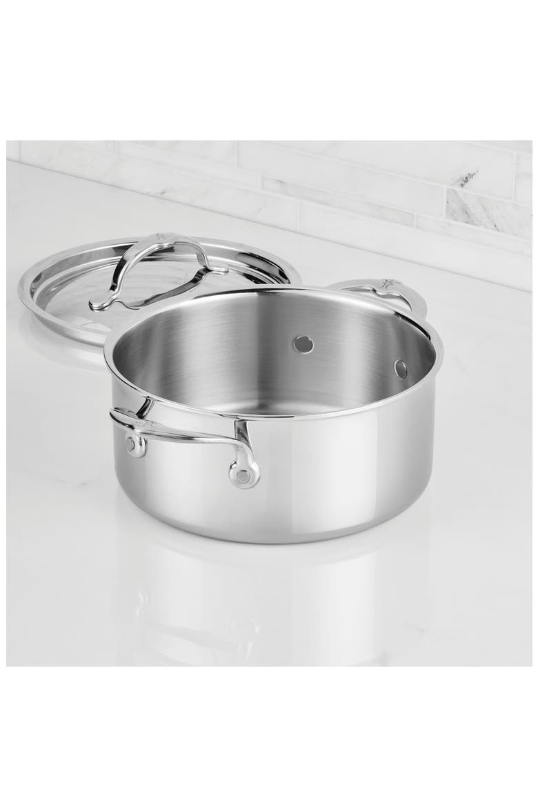 ProBond® Luxe Professional Clad Stainless Steel 3-Quart Soup Pot with Lid, Alternate, color, NO COLOR