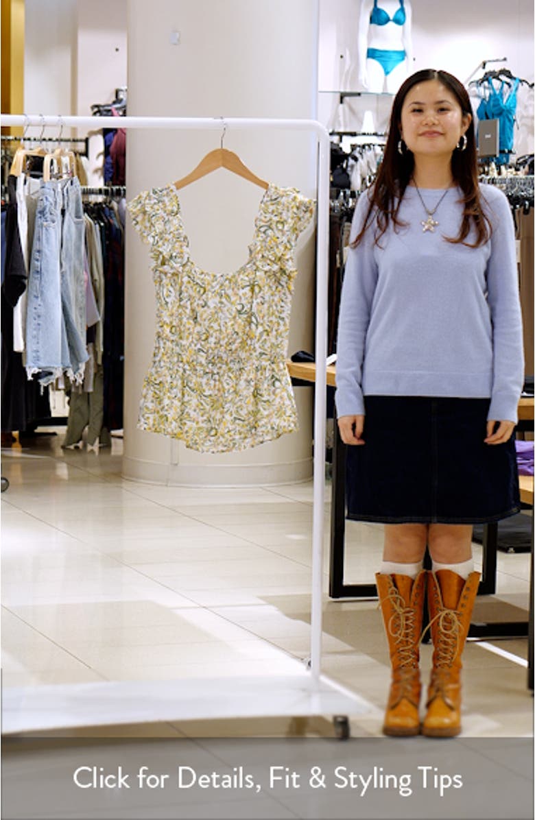 Elle Ruffle Peplum Top, sales video thumbnail