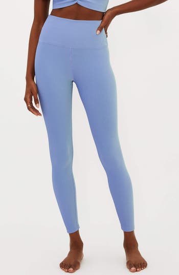 BEACH RIOT BEACH RIOT TAYLER RIB TWO-TONE LEGGINGS 