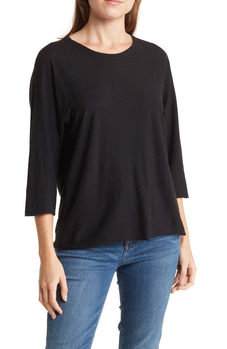James Perse Raglan Sleeve Top, Main, color, 