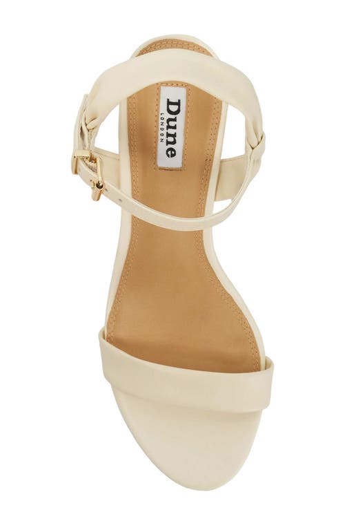 Dune London Jaliz Ankle Strap Sandal In Ecru