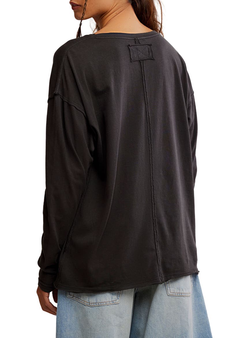 Nina Long Sleeve T-Shirt, Alternate, color, BLACK
