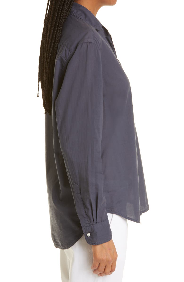 Frank & Eileen Eileen Relaxed Button-Up Shirt, Alternate, color, Light Poplin/ Navy