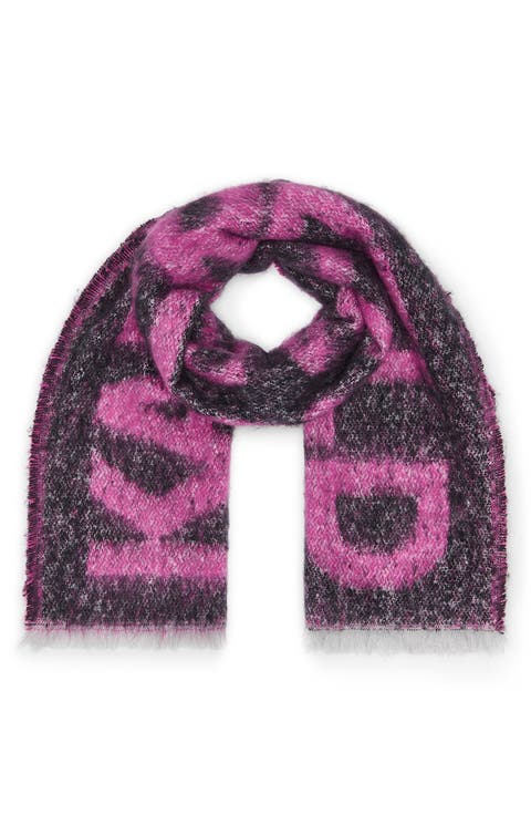 Logo Fluffy Blanket Scarf