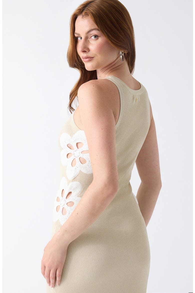 Laurie Lurex Midi Dress, Alternate, color, OPEN BEIGE