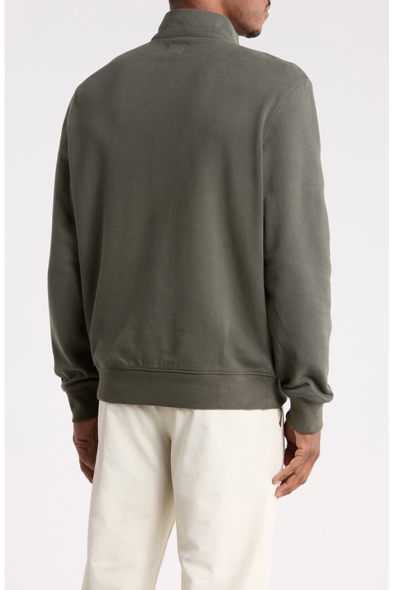 French Terry Quarter Zip Sweatshirt, Alternate, color, GREY CHIMERA