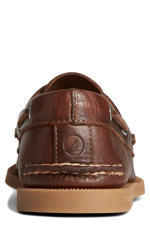 Sperry Authentic Original 2-eye Boat Shoe In Dark Tan