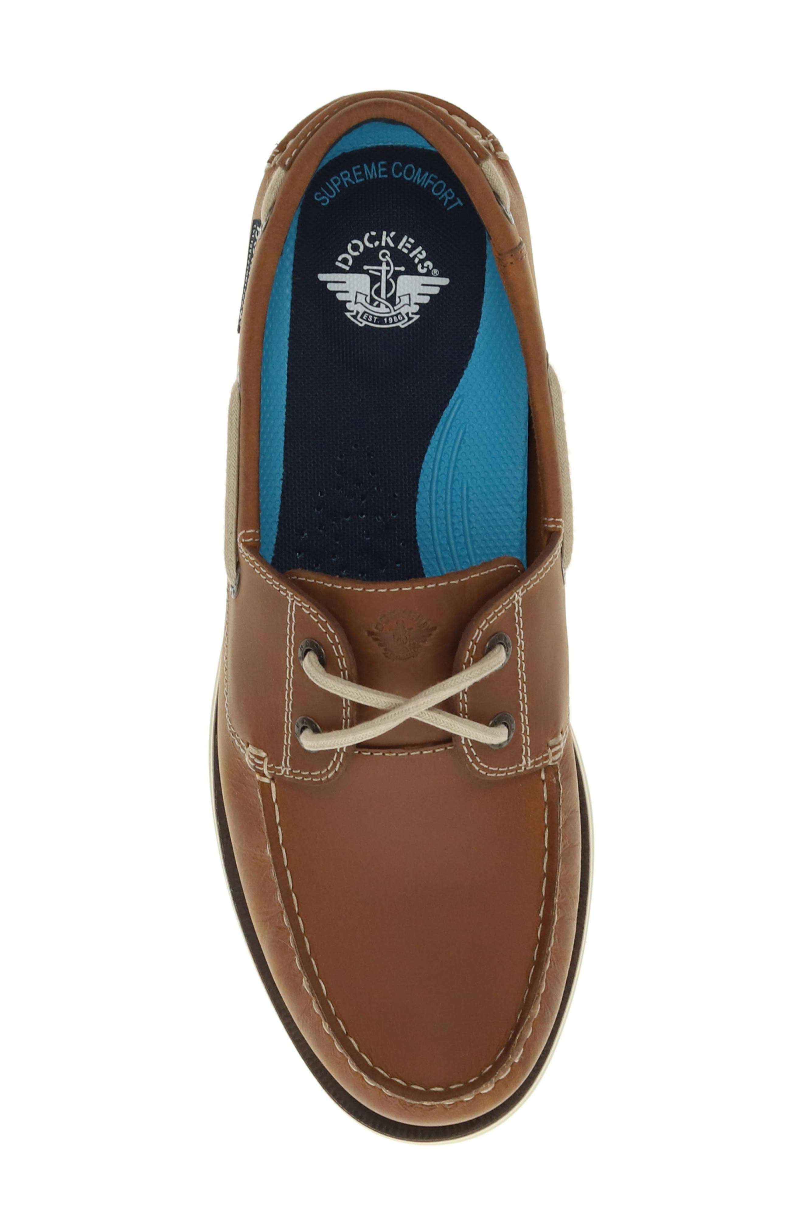 Dennison Boat Shoe, Alternate, color, DARK TAN