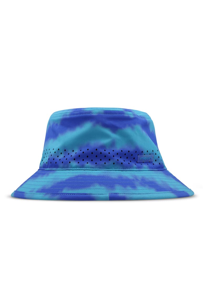 Caddy HYDRO Tie Dye Bucket Hat, Alternate, color, ELECTRIC BLUE