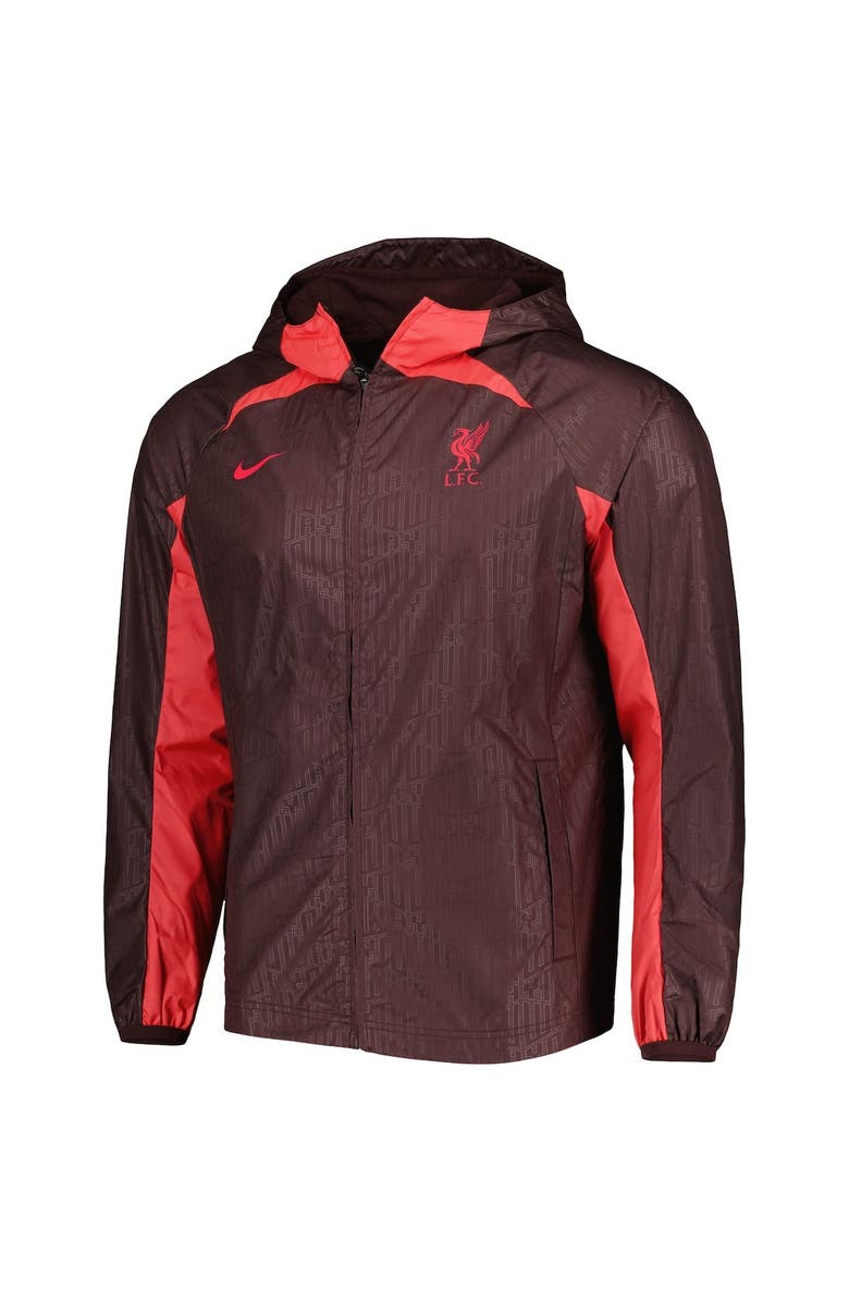 Nike Men's Nike Maroon Liverpool AWF Raglan Full-Zip Jacket, Alternate, color, 