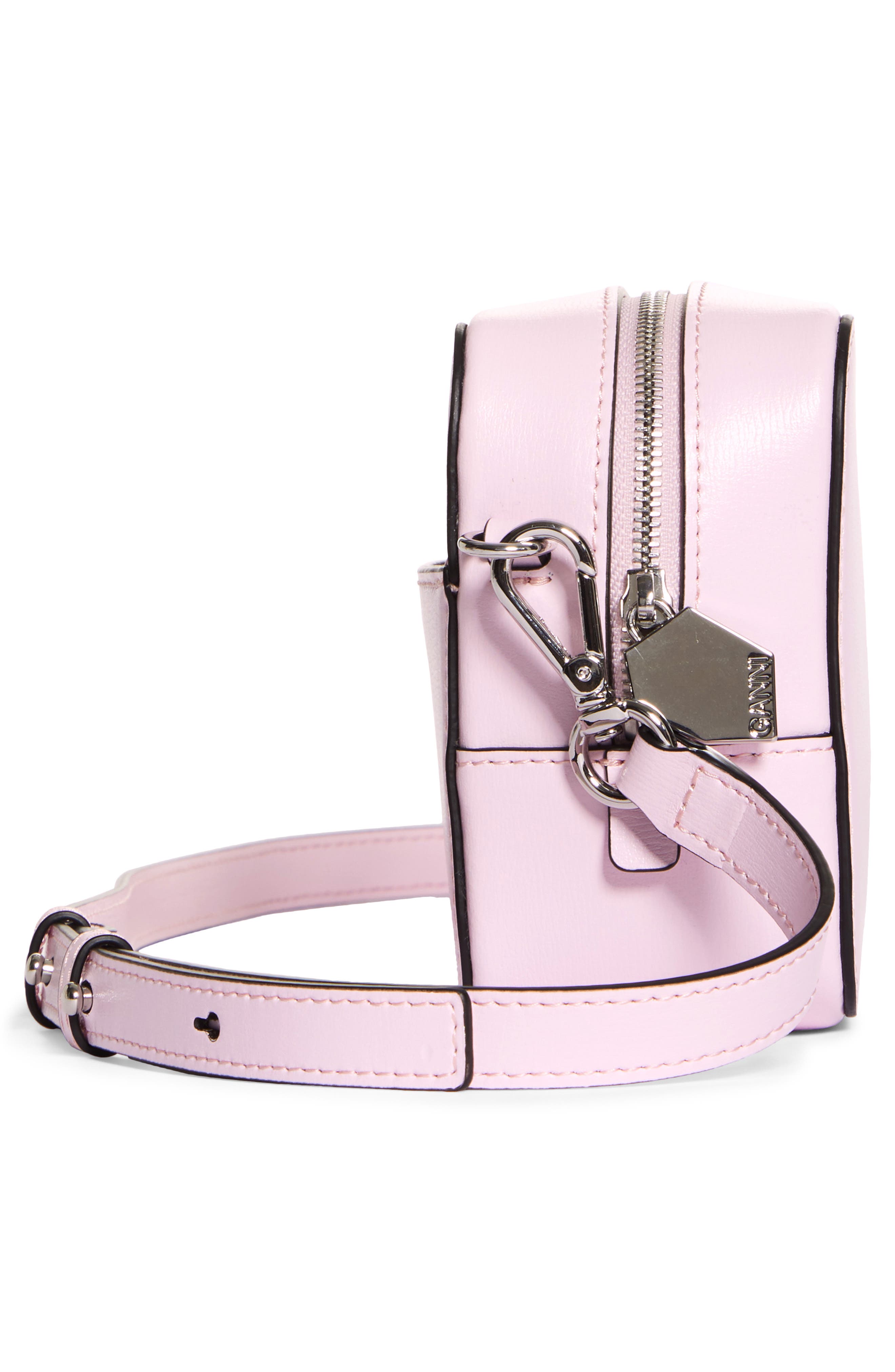 Ganni Leather Camera Crossbody Bag, Alternate, color, 