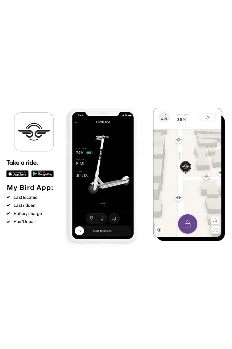 One Electric Scooter, Alternate, color, JET BLACK