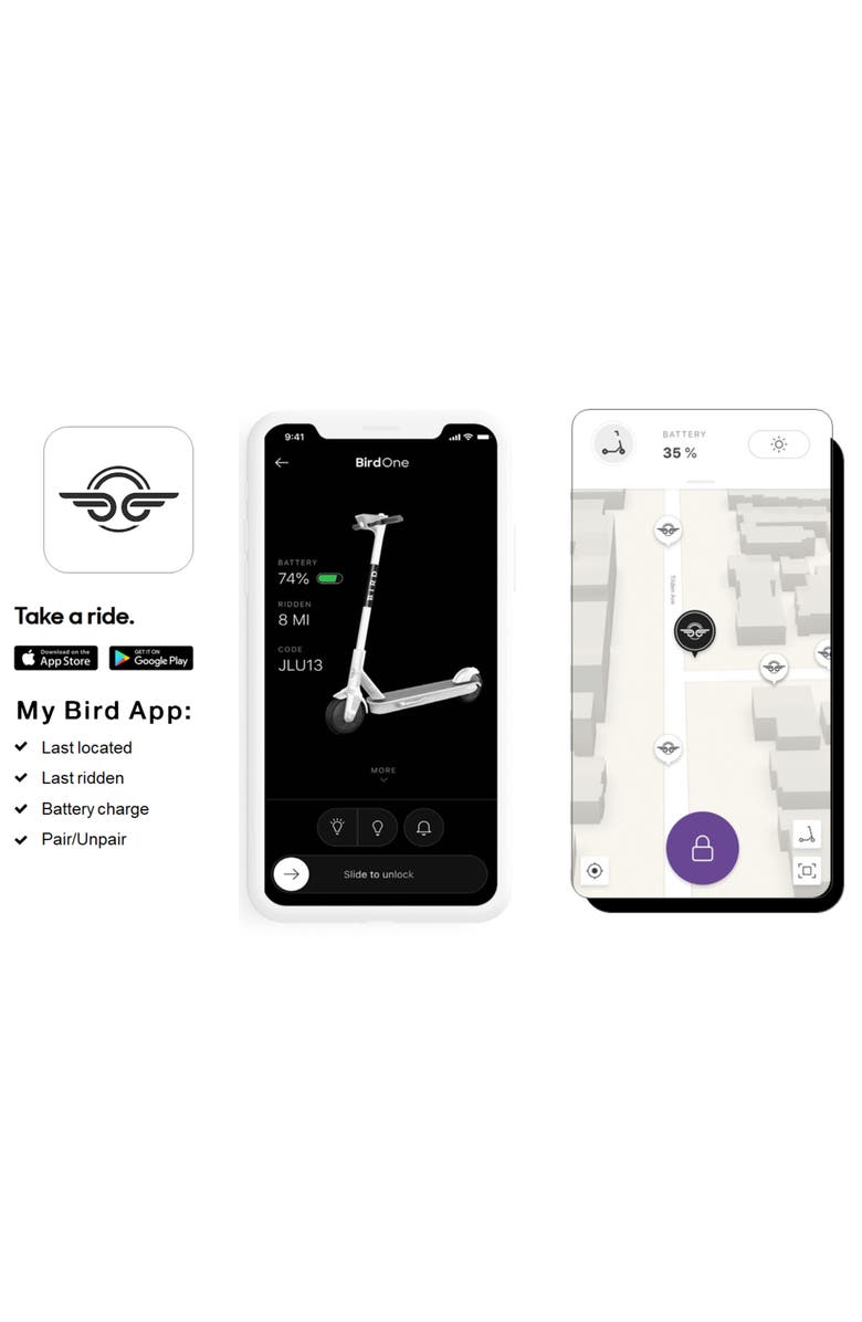 BIRD One Electric Scooter, Alternate, color, 