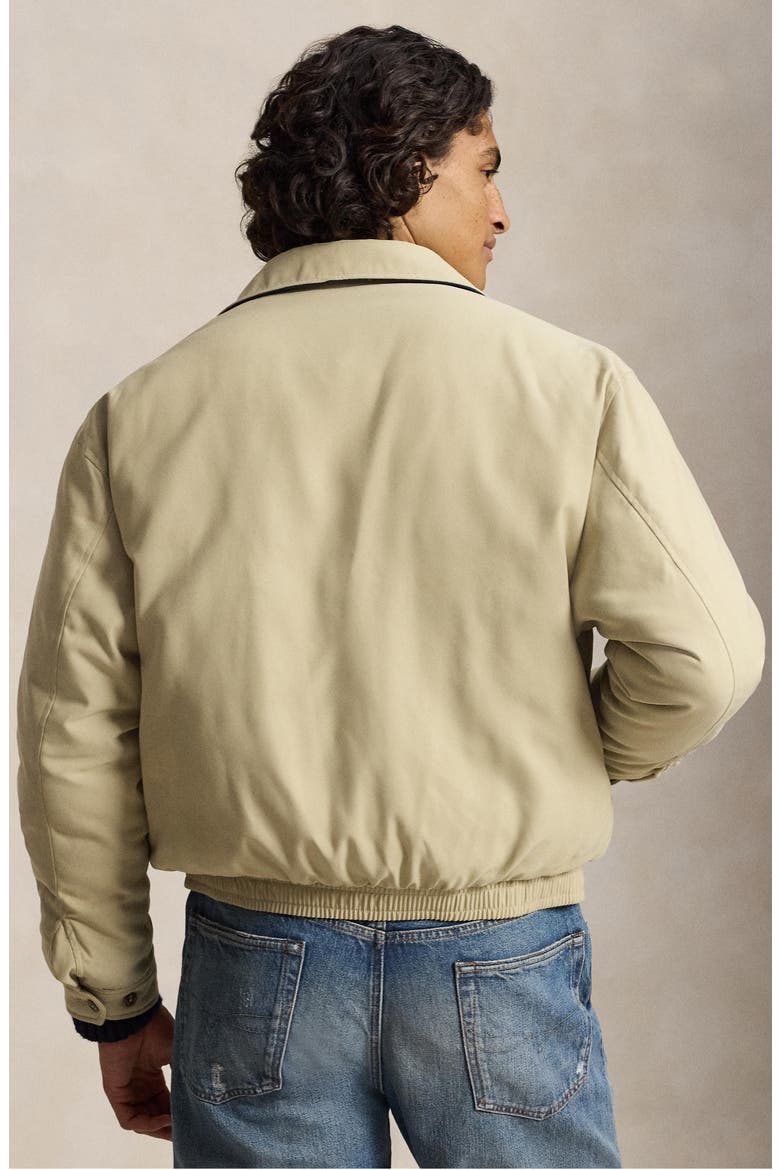 Zip Front Down & Feather Jacket, Alternate, color, KHAKI UNIFORM