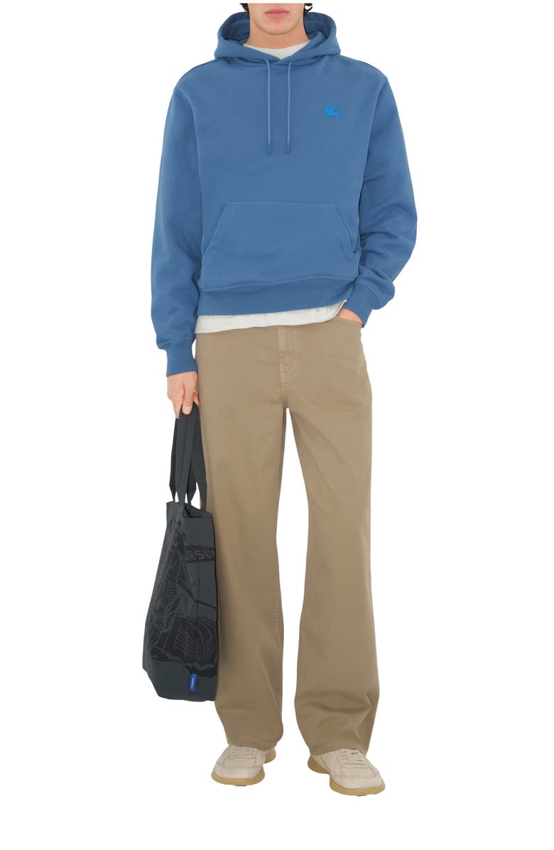 Burberry EKD Badge Cotton Hoodie, Main, color, Pool