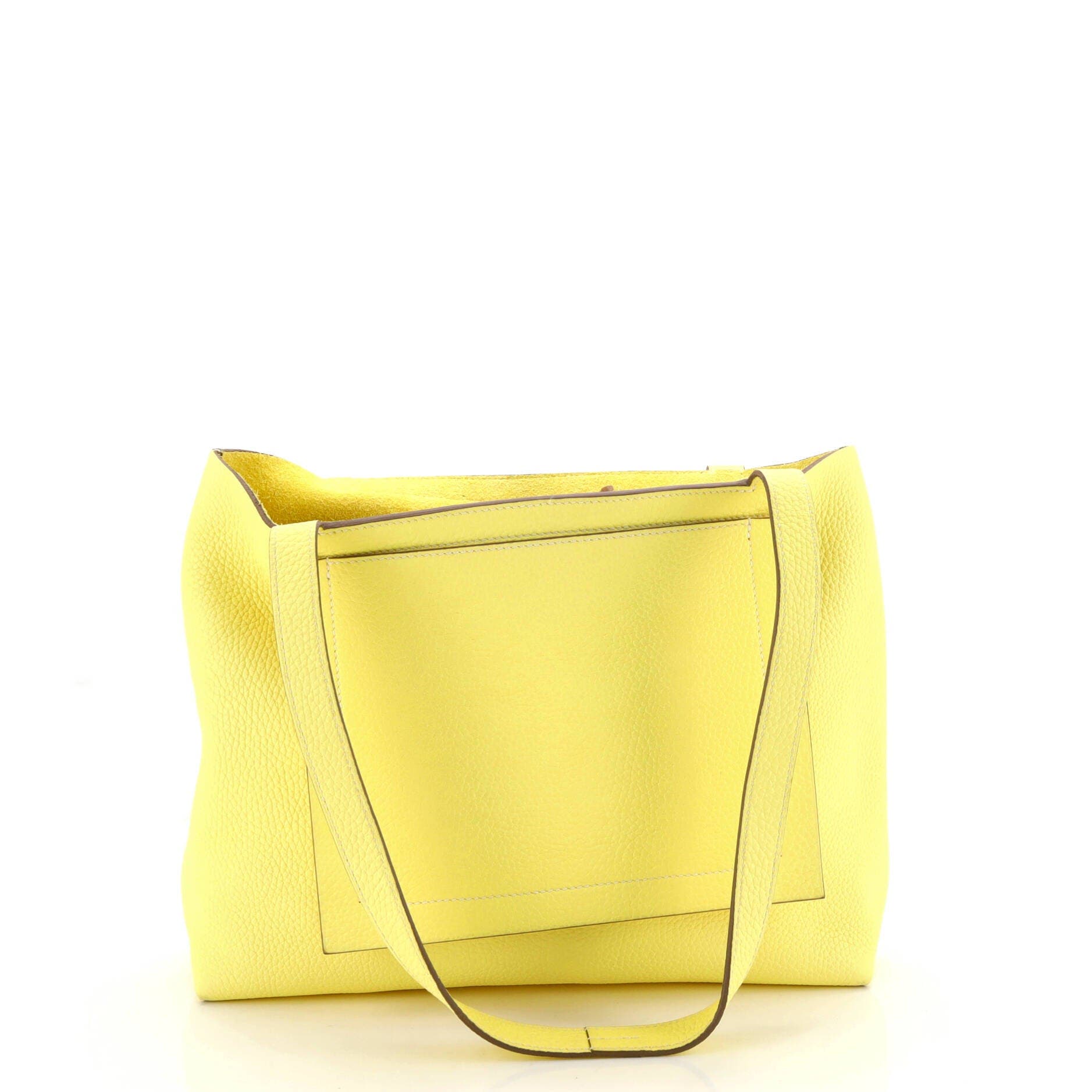 Pre-Owned Hermes Cabasellier Tote Clemence 31, Main, color, Lime