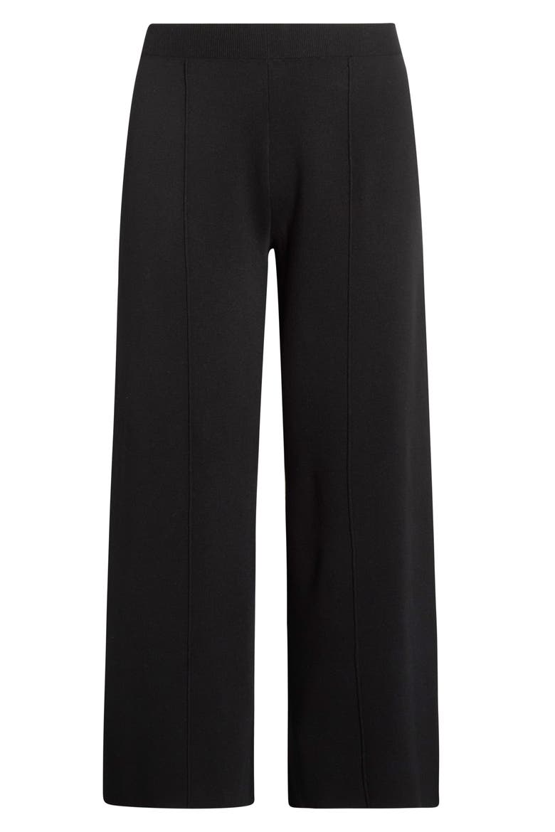 Sweater Knit Pants, Alternate, color, BLACK