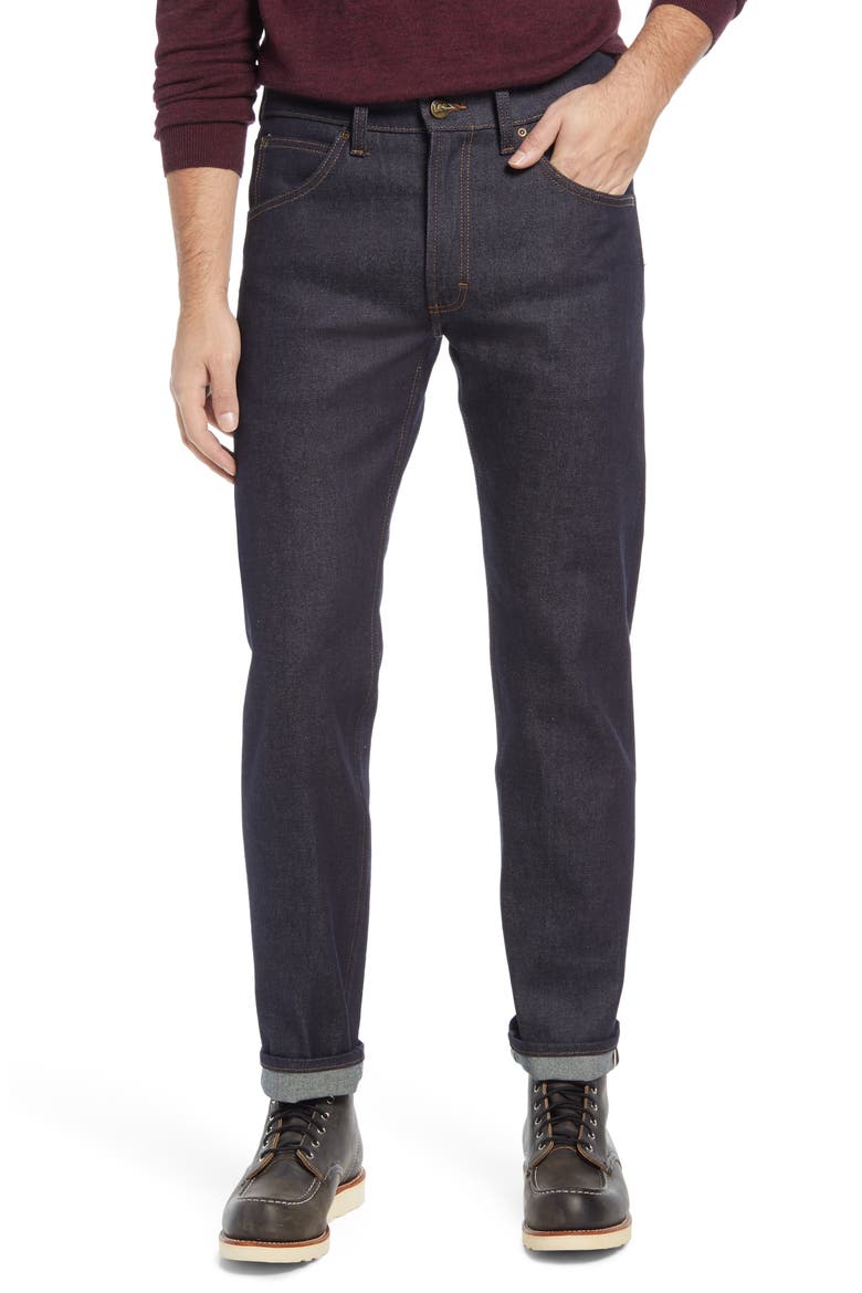 Regular Straight Leg Jeans, Main, color, RAW SELVEDGE