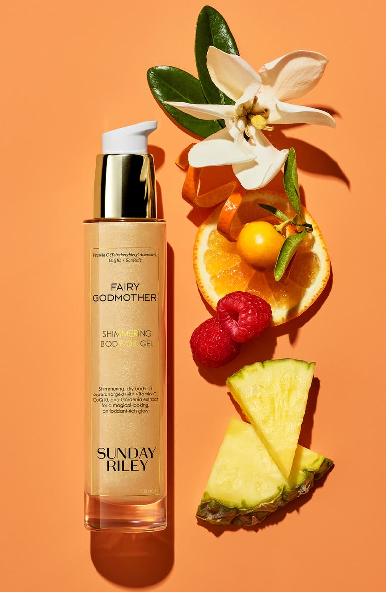 Sunday Riley Fairy Godmother Shimmering Body Oil Gel, Alternate, color, 