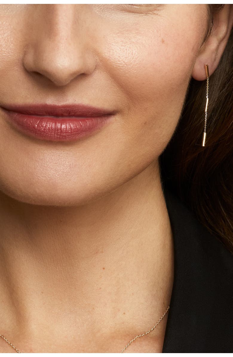 Oradina 14K Gold Vicenza Drop Earrings, Alternate, color, Rose Gold